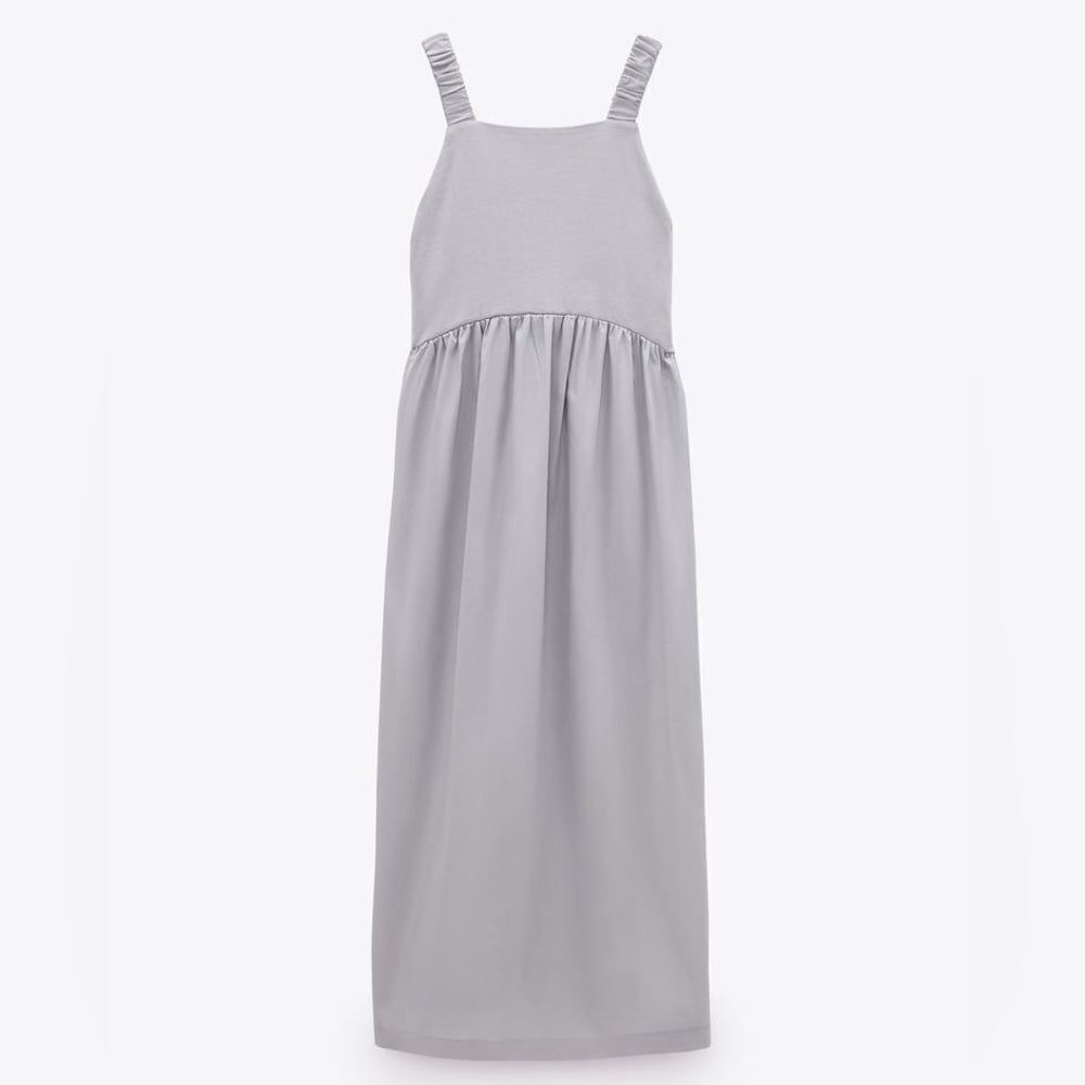 ZARA LONG MATCHING DRESS - Picture 2 of 5